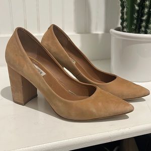 Steven madden suede block heel